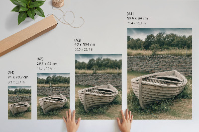 Poster leinwand Altes Boot