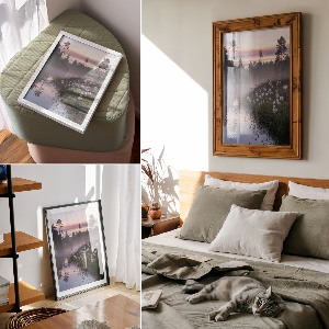 Plagát do obývačky Jazero ráno