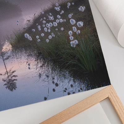 Poster kunstdruck See am Morgen