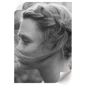 Retro poster Porträt einer Frau