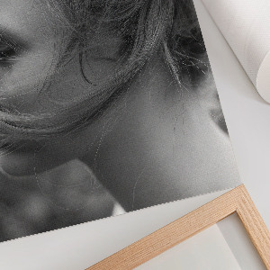 Retro poster Porträt einer Frau