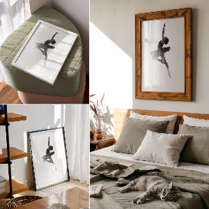 Poster leinwand Tanzen in der Luft