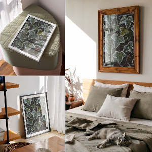 Kunstdruck poster Gefrorene Blätter