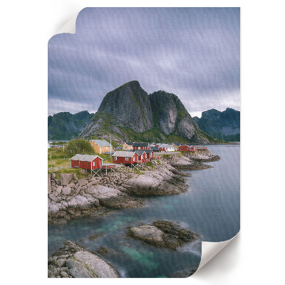 Kunstdruck poster Berglandschaft