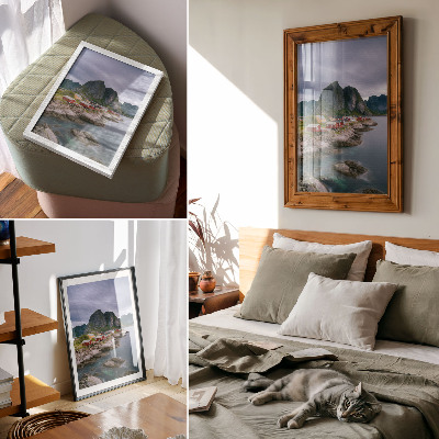 Kunstdruck poster Berglandschaft