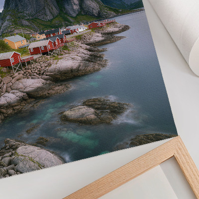 Kunstdruck poster Berglandschaft