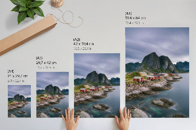 Kunstdruck poster Berglandschaft