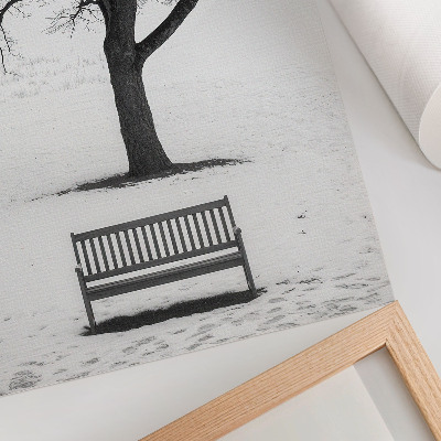 Kunstdruck leinwand Winterfrieden