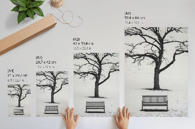 Kunstdruck leinwand Winterfrieden