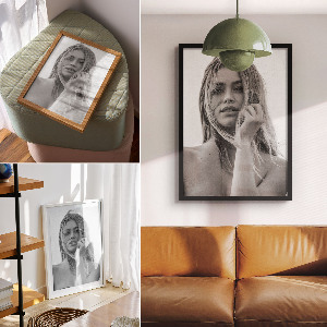 Plagát do obývačky Čiernobiela krása