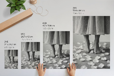 Poster kunstdruck Frauenfüße