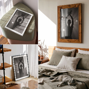 Retro plagát Tanec vo svetle