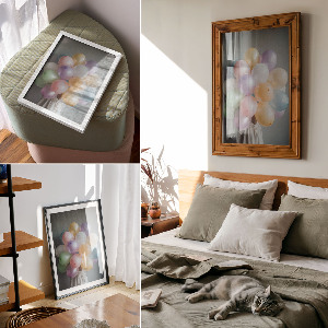 Poster leinwand Ballonstrauß