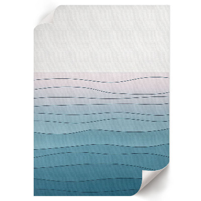 Kunstdruck leinwand Minimalistische Wellen