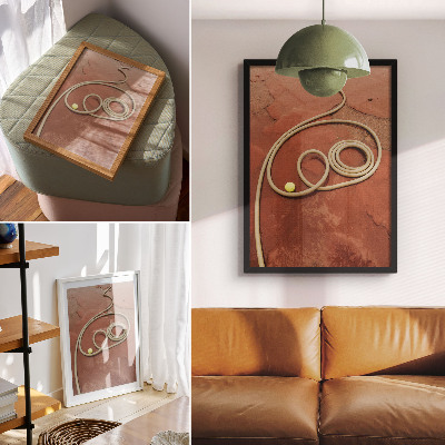 Kunstdruck leinwand Seil auf dem Boden