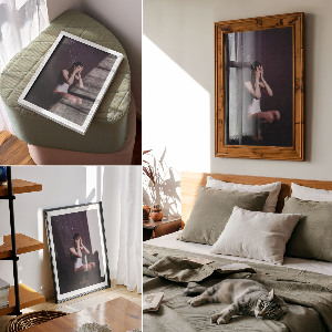 Poster leinwand Das Geheimnis einer Frau