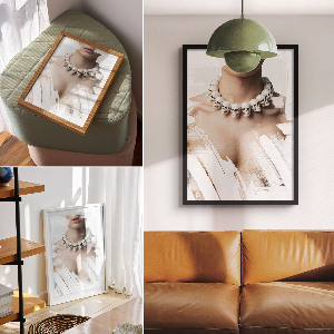 Kunstdruck poster Künstlerischer Kontrast