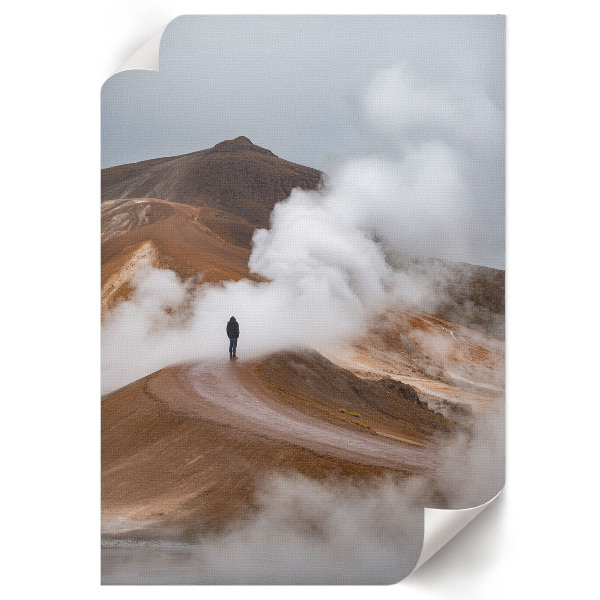 Kunstdruck poster Berge in den Wolken
