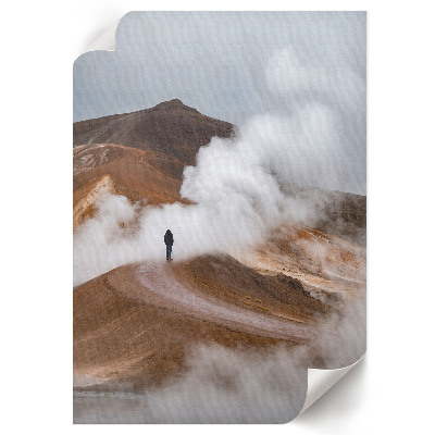 Kunstdruck poster Berge in den Wolken
