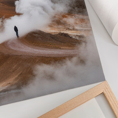 Kunstdruck poster Berge in den Wolken
