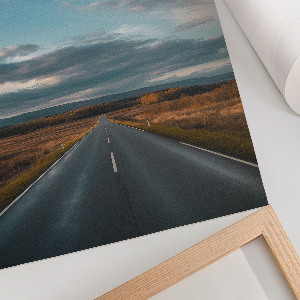 Retro plagát Krajina vozovky