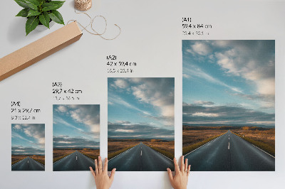 Kunstdruck leinwand Straßenlandschaft