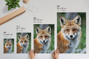 Poster kunstdruck Fuchsporträt