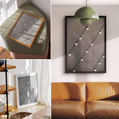 Wand poster Vintage-Beleuchtung