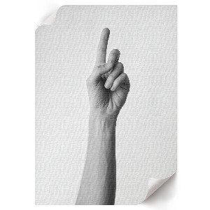Poster auf leinwand Handgeste