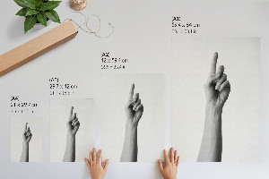 Poster auf leinwand Handgeste
