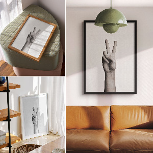 Poster na stenu Gesto mieru