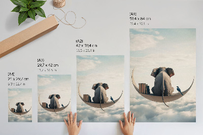 Kunstdruck poster Mondtraum