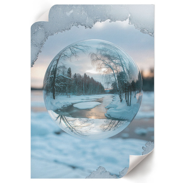 Kunstdruck leinwand Winterzauber