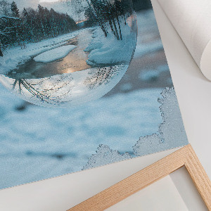 Kunstdruck leinwand Winterzauber