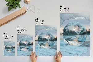 Kunstdruck leinwand Winterzauber