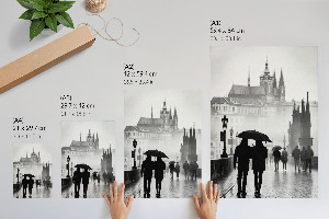 Plagát do izby Daždivá prechádzka