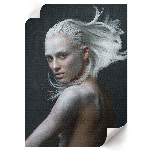 Retro plagát Umelecký portrét