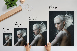 Retro plagát Umelecký portrét