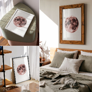 Poster kunstdruck Mondraum