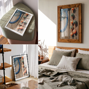Kunstdruck auf Leinwand mit Motiv 