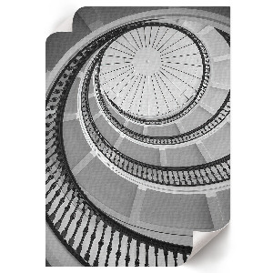 Retro-Poster mit Wendeltreppe