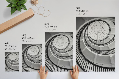 Retro poster Wendeltreppe