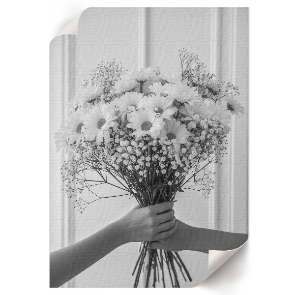 Bilder-Poster mit weißen Blüten