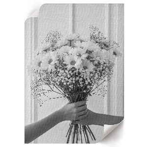 Bilder-Poster mit weißen Blüten