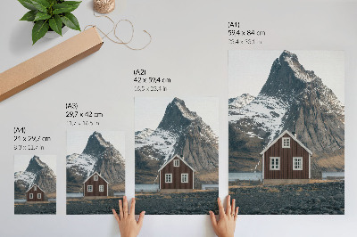 Wand poster Berghütte