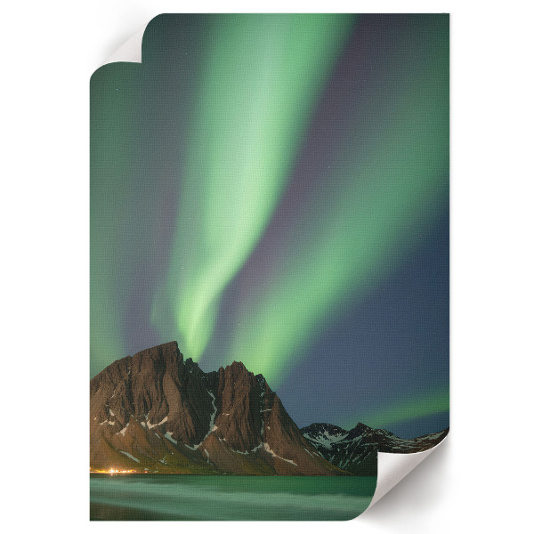 Kunstdruckposter mit Motiv Nordlicht