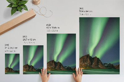Kunstdruck poster Nordlicht