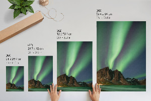 Kunstdruckposter mit Motiv Nordlicht