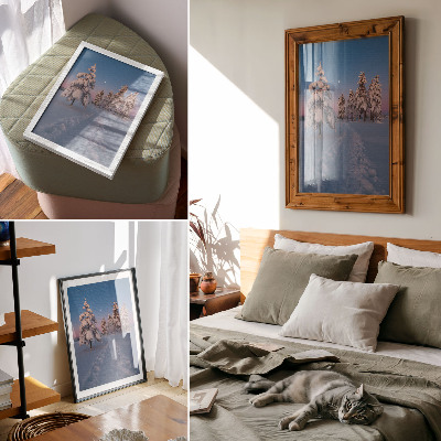 Poster auf leinwand Winterlandschaft