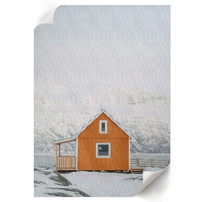 Poster leinwand Berghütte